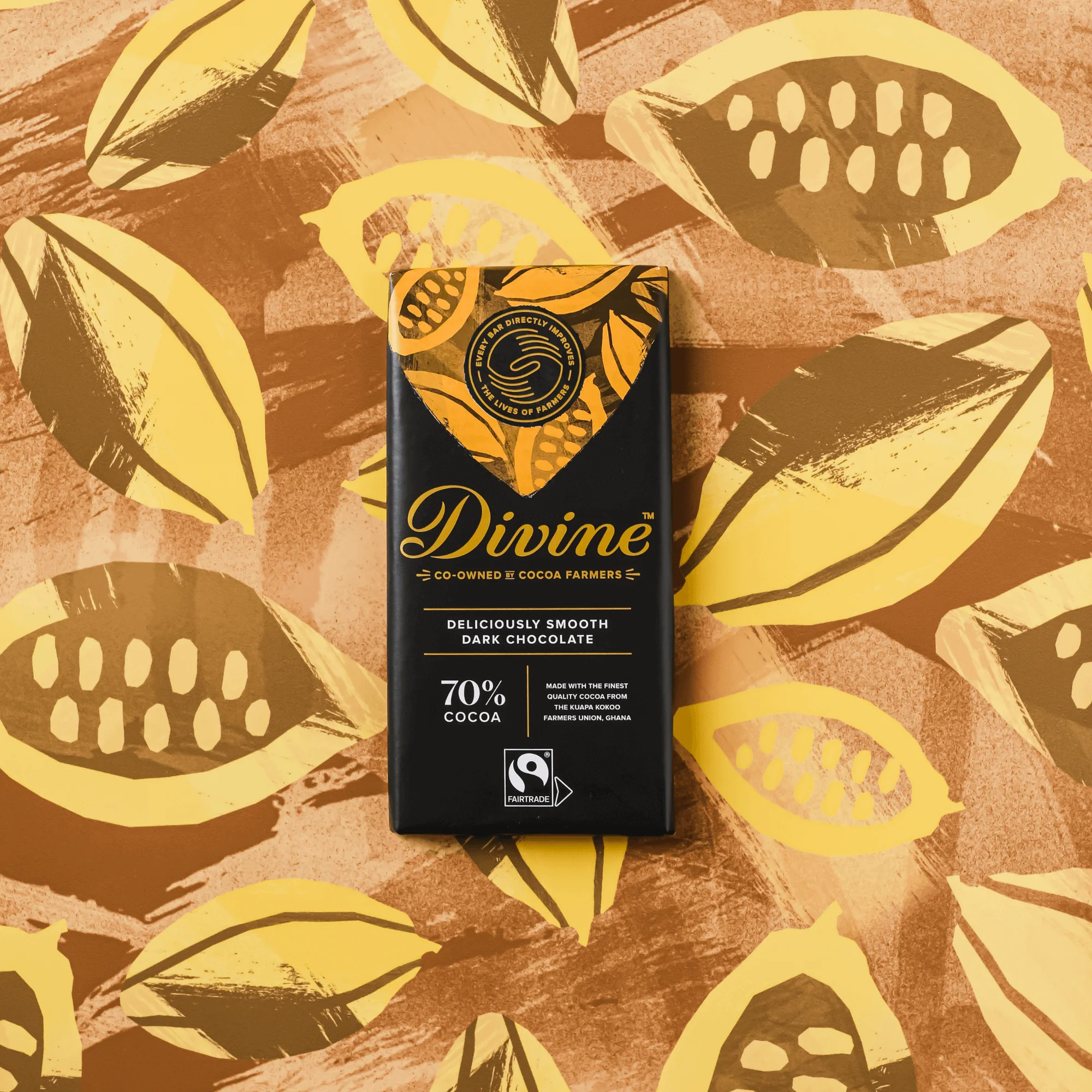 70% Dark Chocolate Sharing Bar, 3 oz. - Image 3