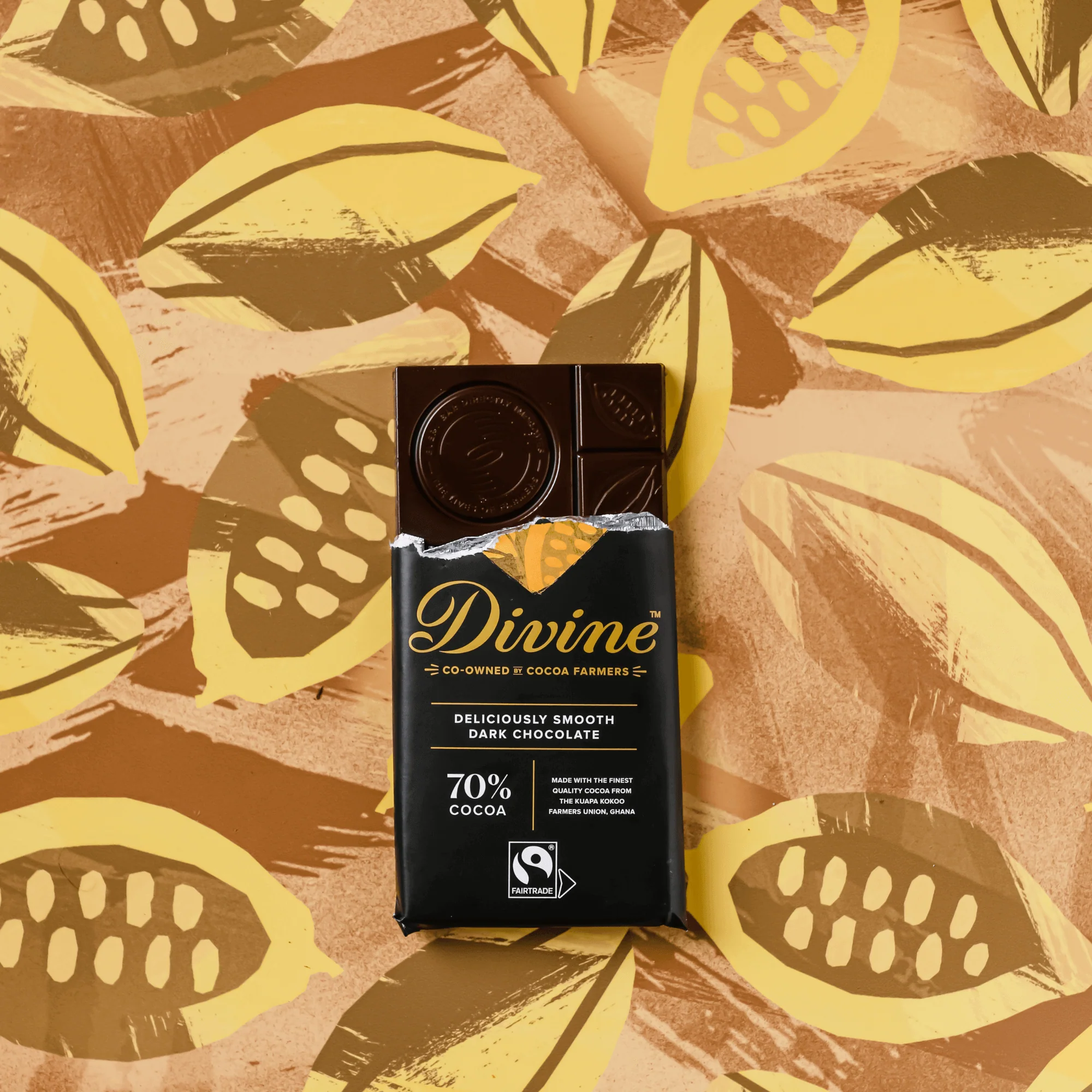 70% Dark Chocolate Sharing Bar, 3 oz. - Image 4