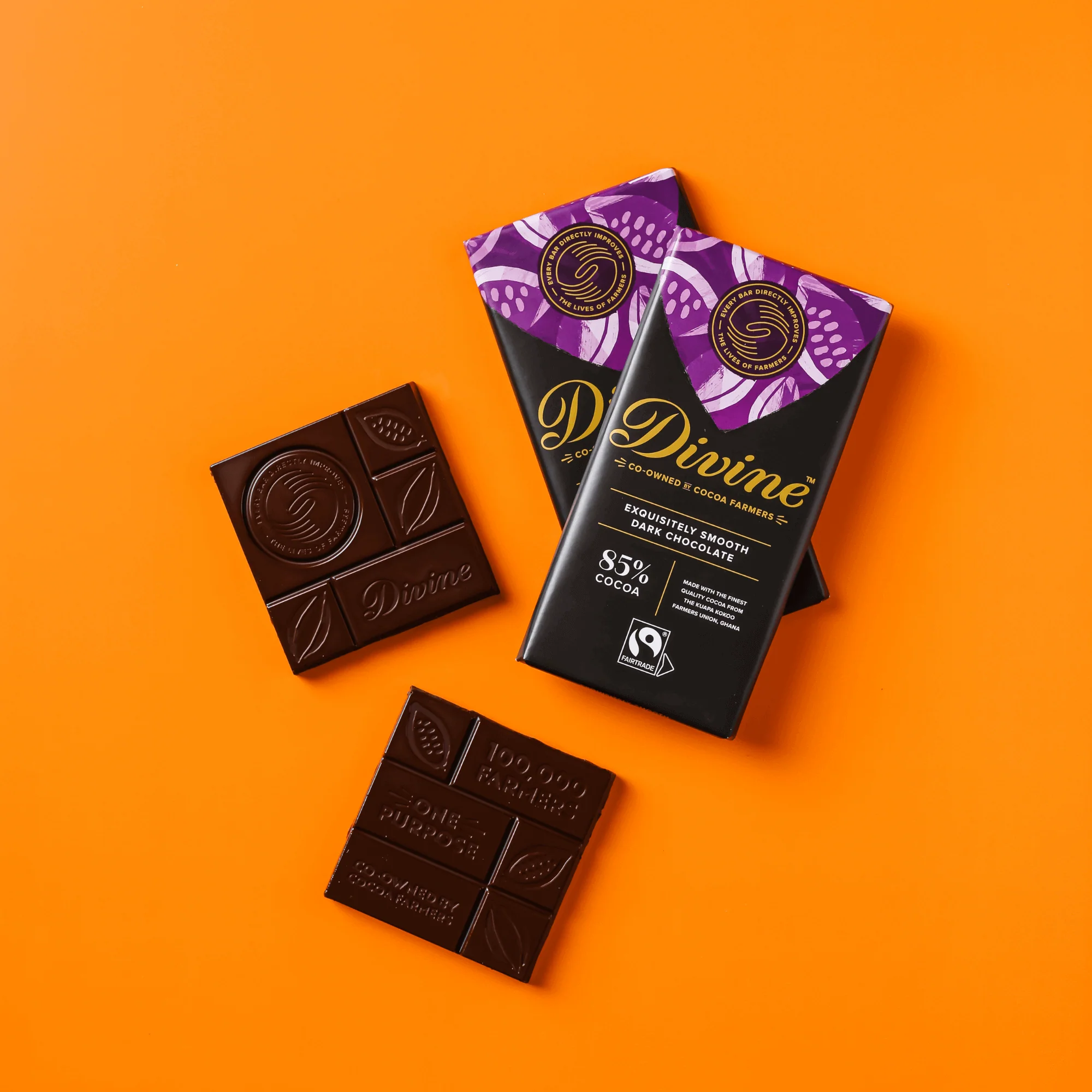 85% Dark Chocolate Sharing Bar, 3 oz. - Image 3