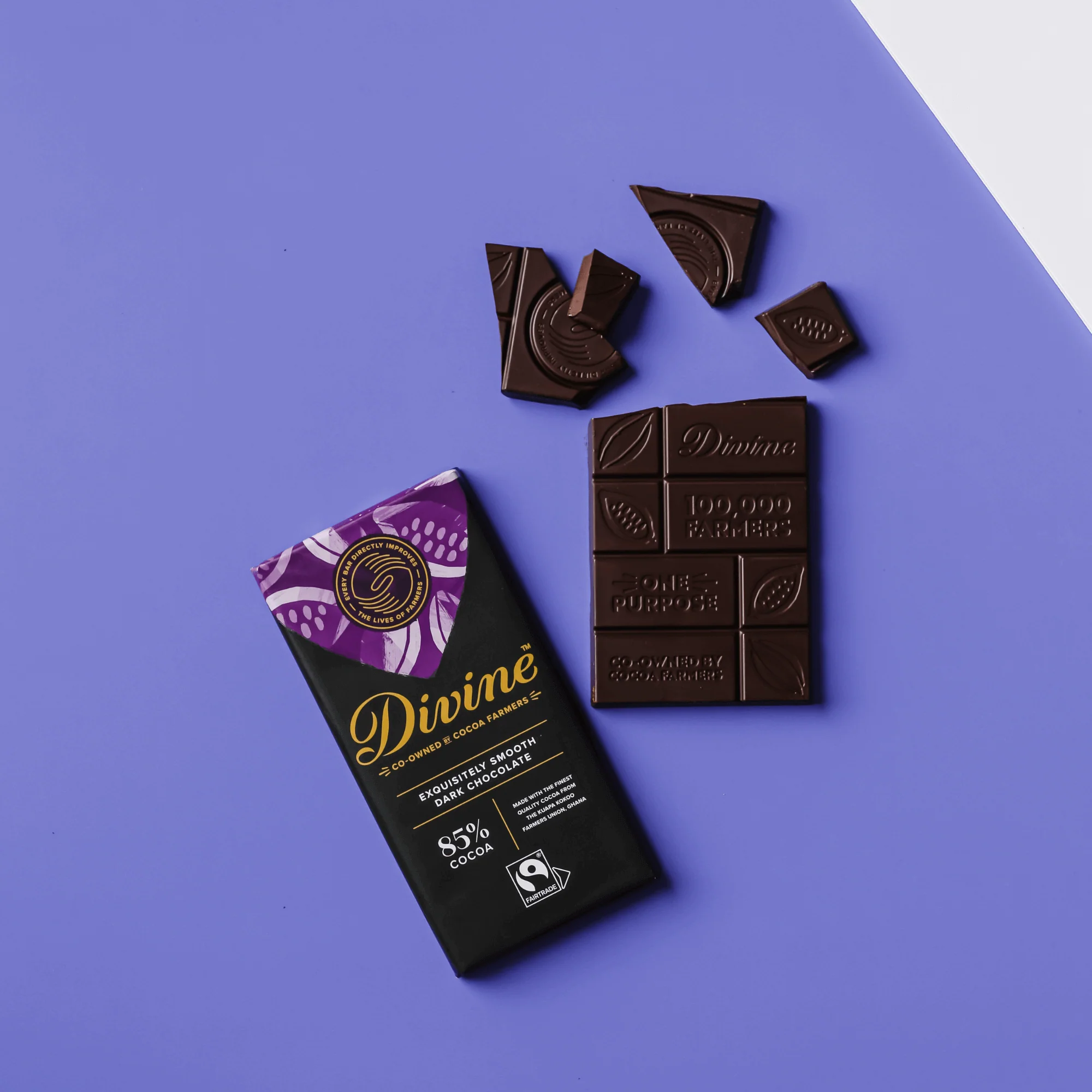 85% Dark Chocolate Sharing Bar, 3 oz. - Image 4